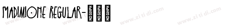MadimiOne Regular字体转换